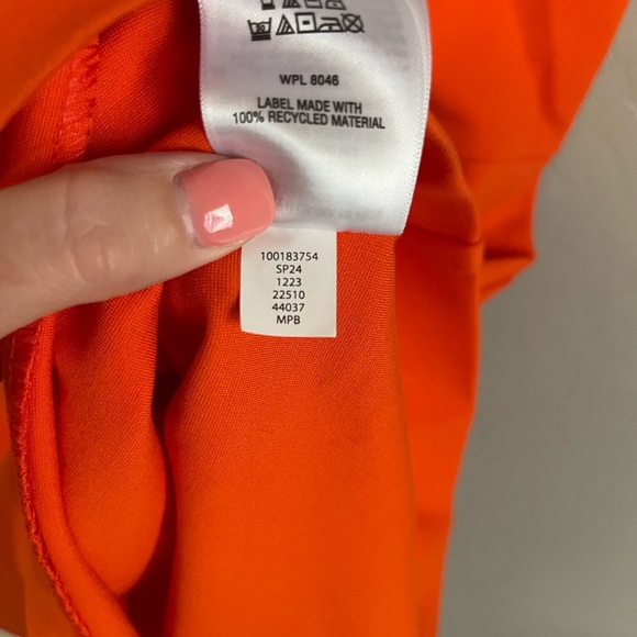 On 34th ~ Orange Sleeveless Square Neck A-Line Mini Dress - 4 - Picture 8 of 8